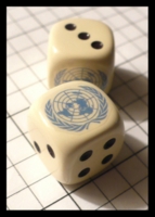 Dice : Dice - 6D - Yak Yak United Nations Symbol - Private Sale Feb 2012